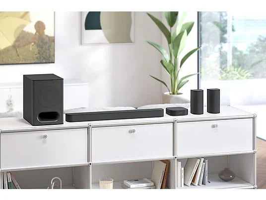 Barra de sonido - SONY HTS60.CEL, Bluetooth, Subwoofer Inalámbrico, 1000 W, Negro