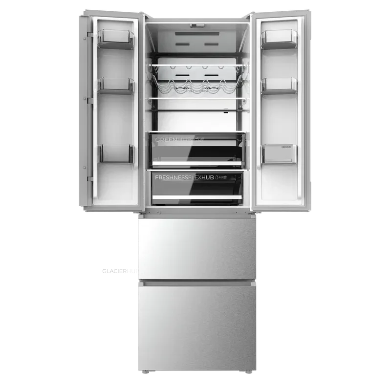 Cecotec French Door Fridge 395L Stainless Steel - No Frost Inverter